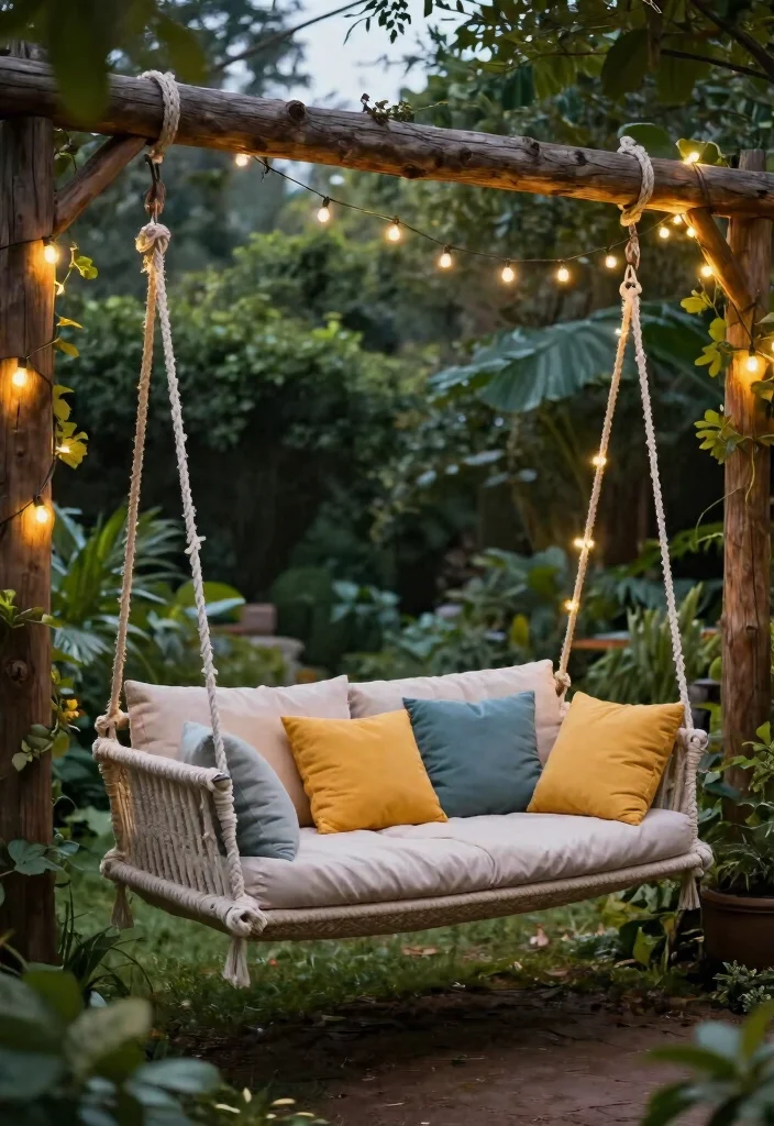 9 Dreamy Patio Daybed Ideas for Ultimate Relaxation 7 9 Dreamy Patio Daybed Ideas for Ultimate Relaxation 7. Statement Piece with a Hanging Daybed 0
