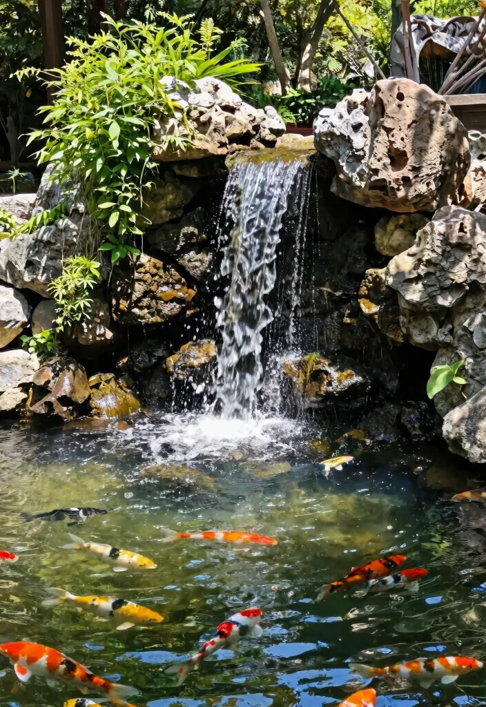 9 Easy DIY Pond Filter Ideas for Crystal Clear Water 3. Waterfall Filter 0