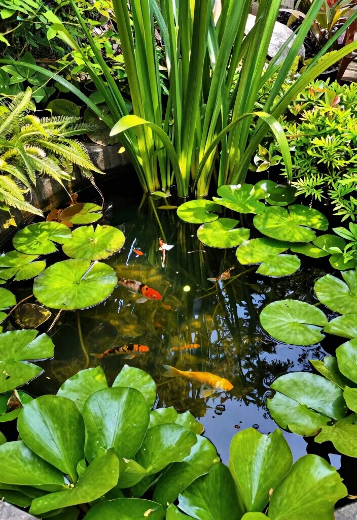 9 Easy DIY Pond Filter Ideas for Crystal Clear Water 5. Aquatic Plant Filter 0