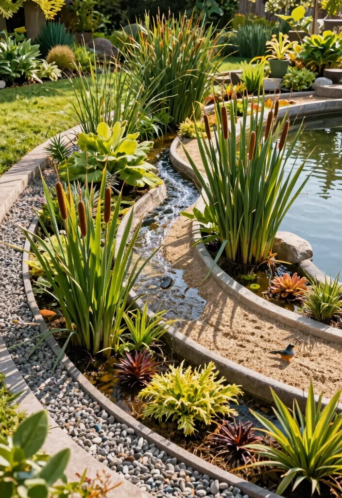 9 Easy DIY Pond Filter Ideas for Crystal Clear Water 9. Constructed Wetland Filter 0