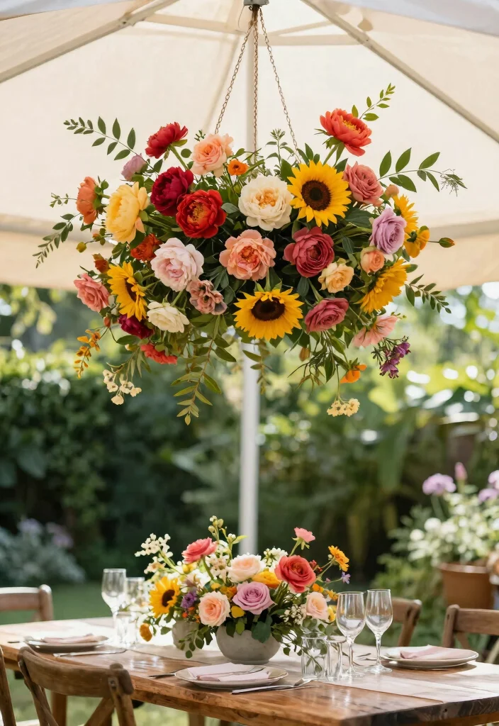 9 Fun Pop Up Canopy Styling Ideas for Garden Parties 1 9 Fun Pop Up Canopy Styling Ideas for Garden Parties 1. Floral Frenzy 0
