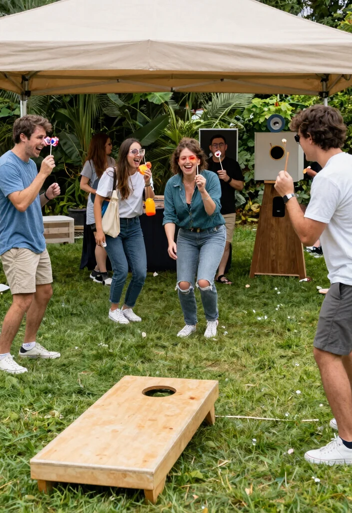 9 Fun Pop Up Canopy Styling Ideas for Garden Parties 7 9 Fun Pop Up Canopy Styling Ideas for Garden Parties 7. Games and Activities 0