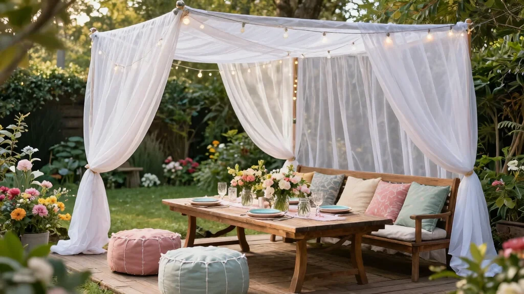 9 Fun Pop Up Canopy Styling Ideas for Garden Parties