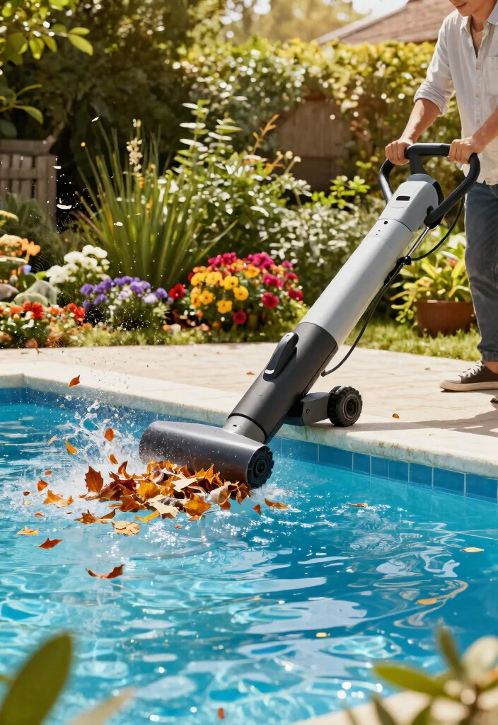 9 Genius Pool Skimmer Hacks to Save Time 1. Utilize a Leaf Blower for Quick Debris Removal 0