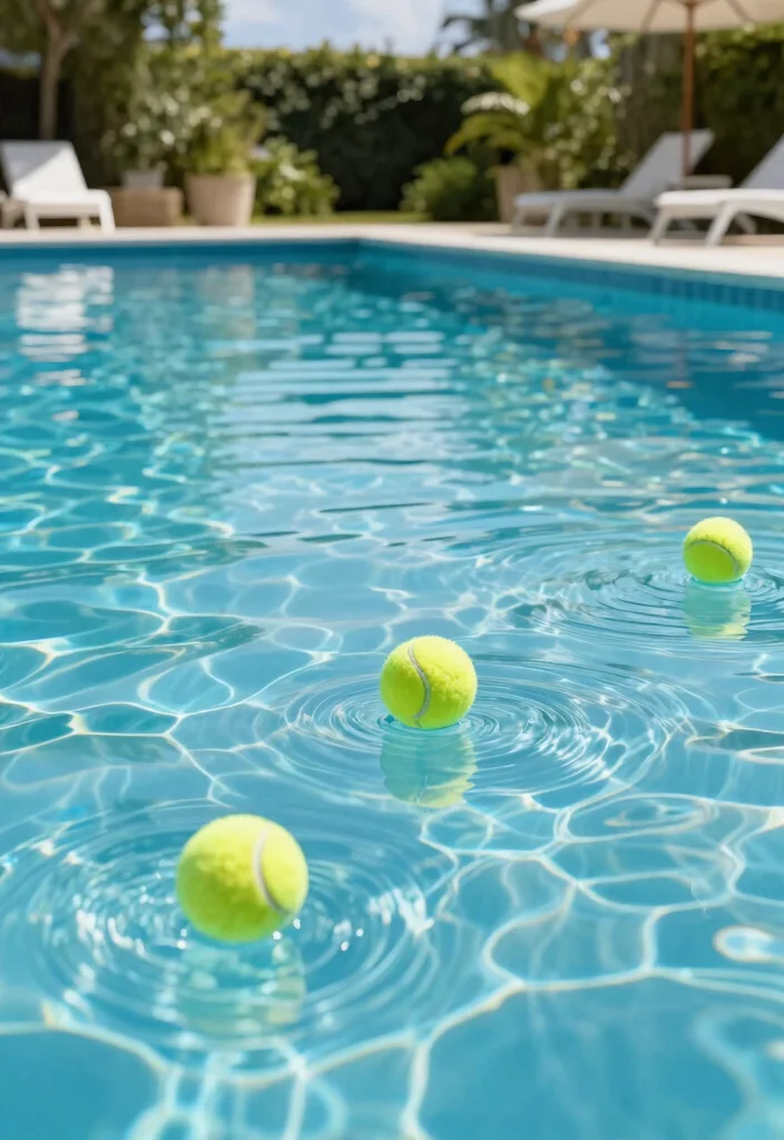 9 Genius Pool Skimmer Hacks to Save Time 4. Use a Tennis Ball for Oil Cleanup 0