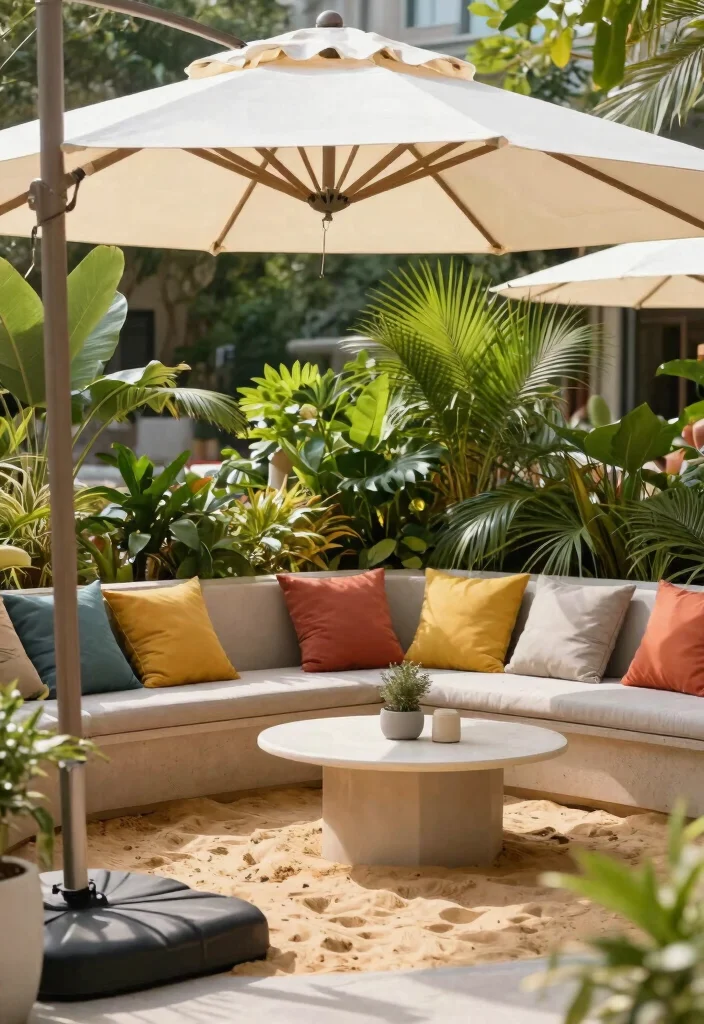 9 Heavy Duty Umbrella Base Weight Ideas Windproof 3. Sand Filled Base 0