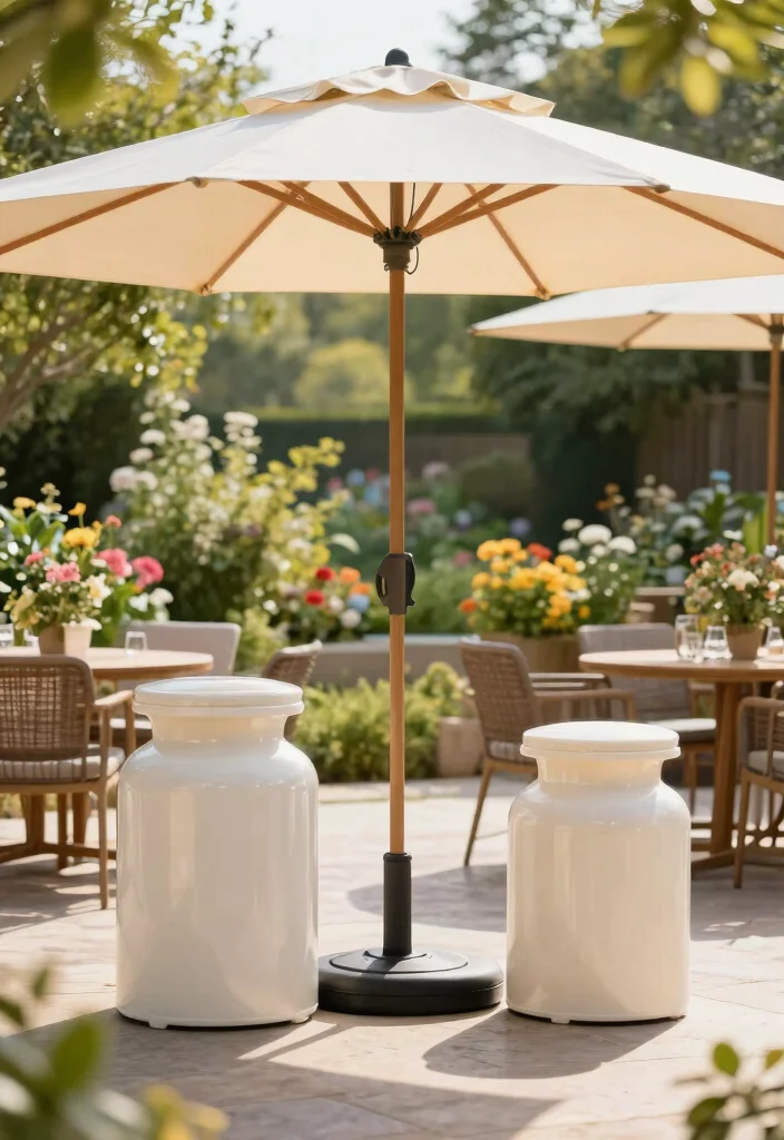 9 Heavy Duty Umbrella Base Weight Ideas Windproof 7. Heavy Duty Plastic Weights 0