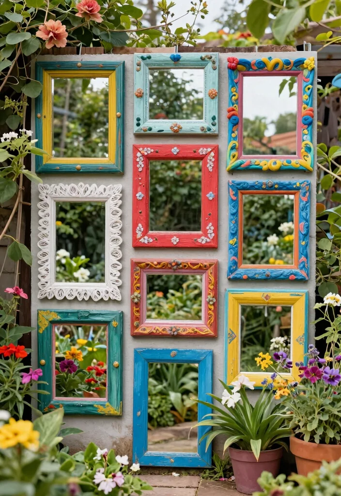 9 Magic Outdoor Mirror Ideas to Make Yards Look Bigger 9. Utilize DIY Mirror Projects 0