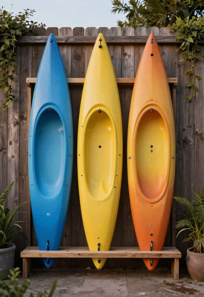 9 Minimalist String Shelving Setup Outdoor Inspiration for Kayak Enthusiasts 5. Kayak Color Display 0