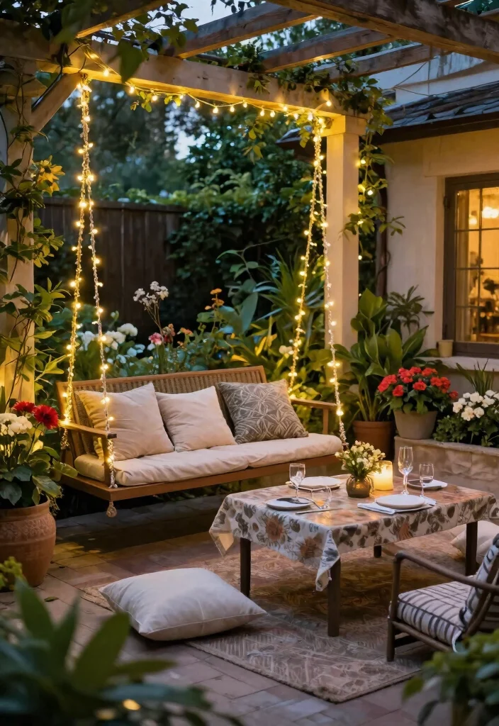 9 Romantic Patio Swing Decorating Ideas with Fairy Lights Conclusion 0