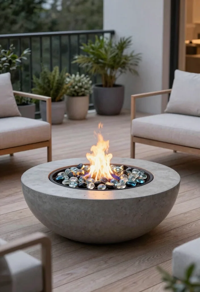 9 Safe DIY Gel Fire Bowl Ideas for Balconies 2. Modern Minimalist Bowl 0