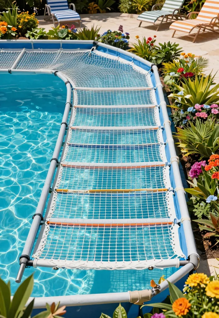 9 Sturdy Intex Pool Steps Ideas Easy Entry 8. Safety Net Steps 0