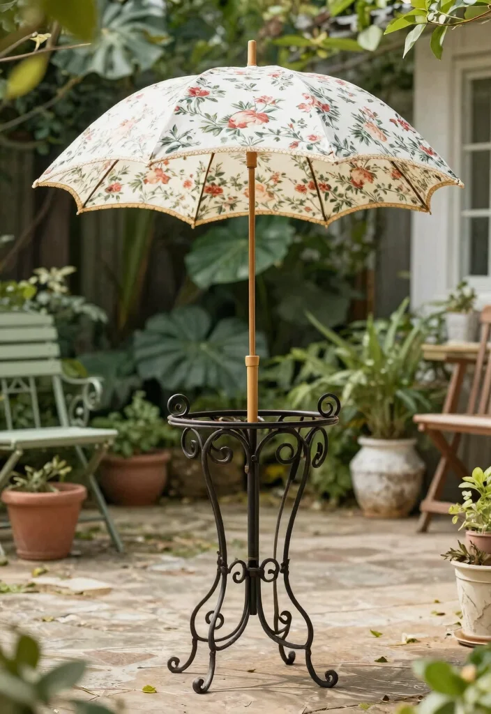 9 Stylish Umbrella Stand Decor Ideas 6. Vintage Style Stand 0